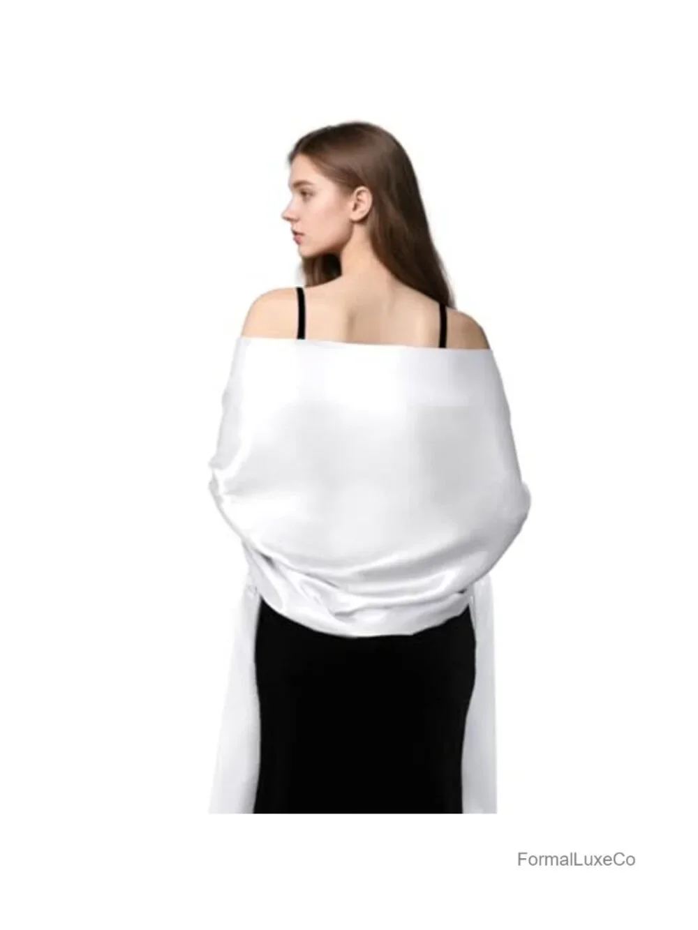 Satin Pashmina Shawl Wrap Extra Long Wedding Bridesmaid Scarf